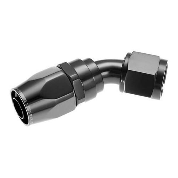 Red Horse Performance -08 45 DEGREE FEMALE ALUMINUM HOSE END - BLACK 1045-08-2 - main